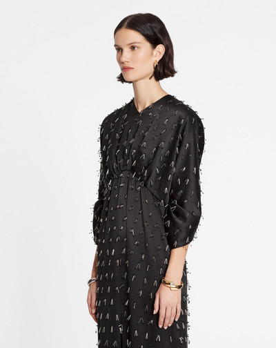Lanvin LONG EMBROIDERED DRESS outlook
