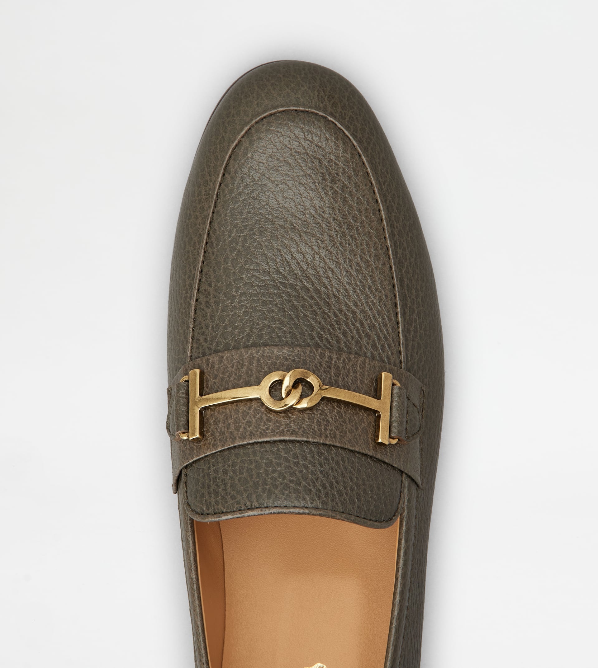 LOAFERS IN LEATHER - BROWN - 5