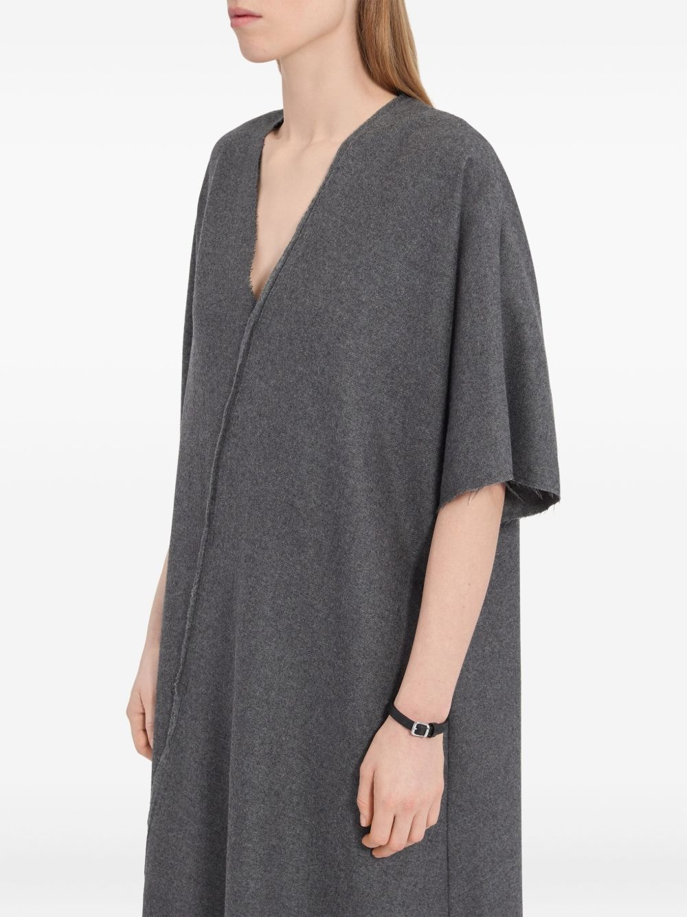 V-neck midi dress - 5