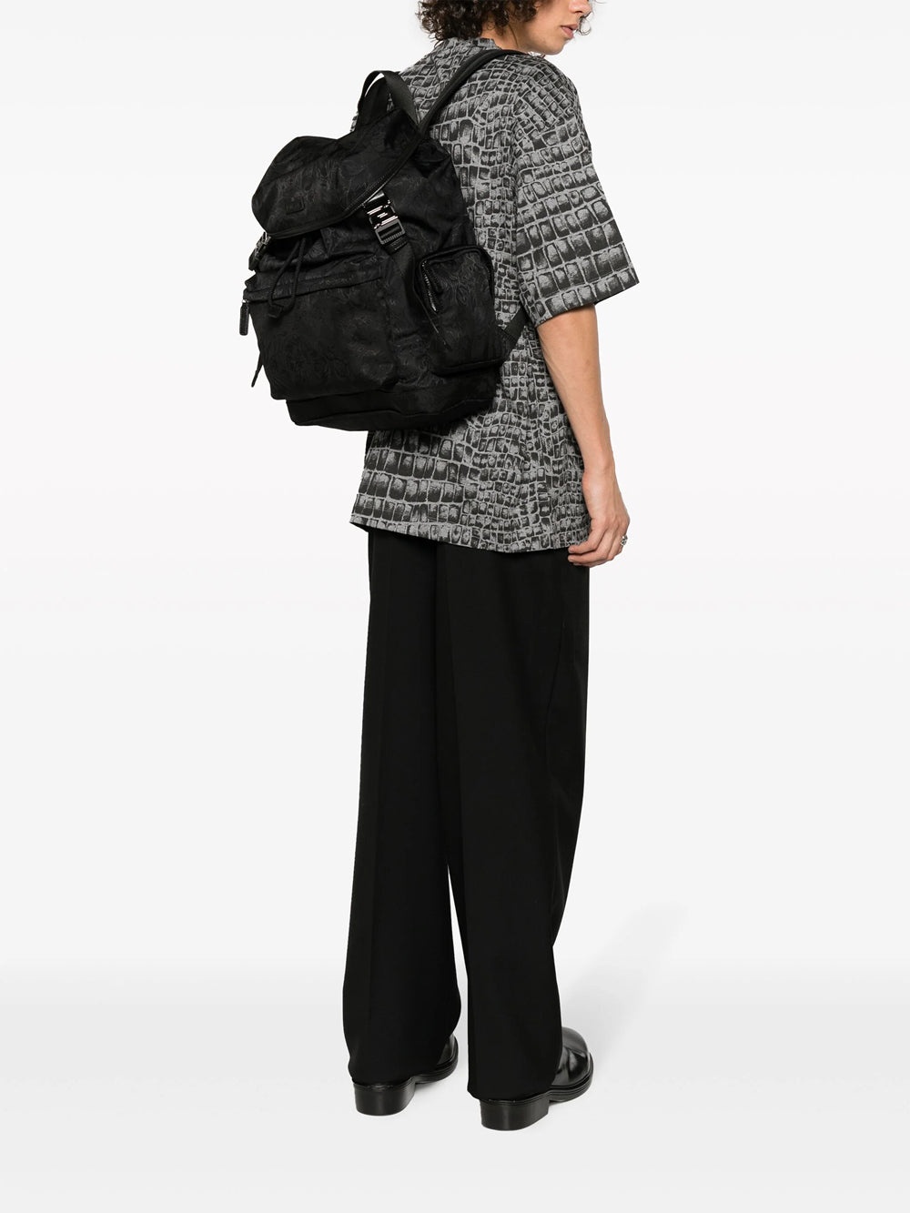 Neo Nylon jacquard backpack - 5
