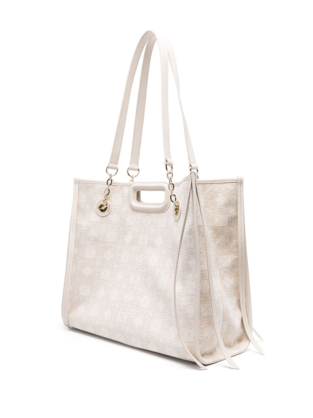 Clover-jacquard tote bag - 3