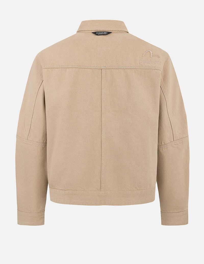 EVISU Two Tone Distressed Relax Fit Trucker Jacket outlook