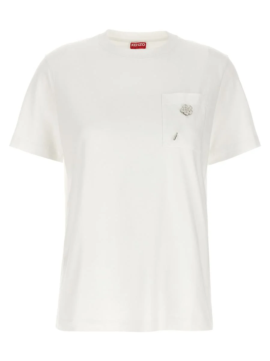 Kenzo Logo Pin T-Shirt - 1