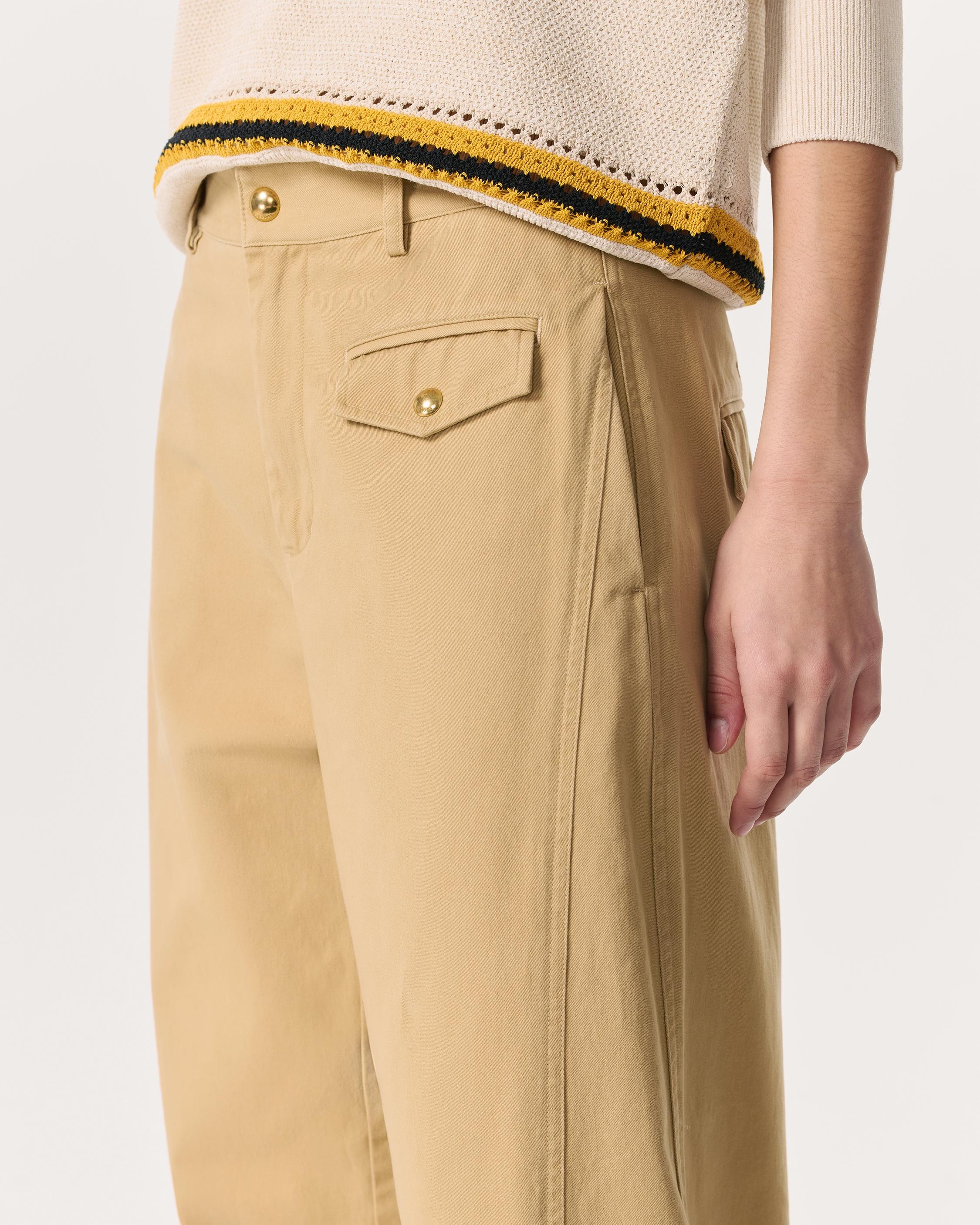 Renata Cotton Twill Utility Pants - 4