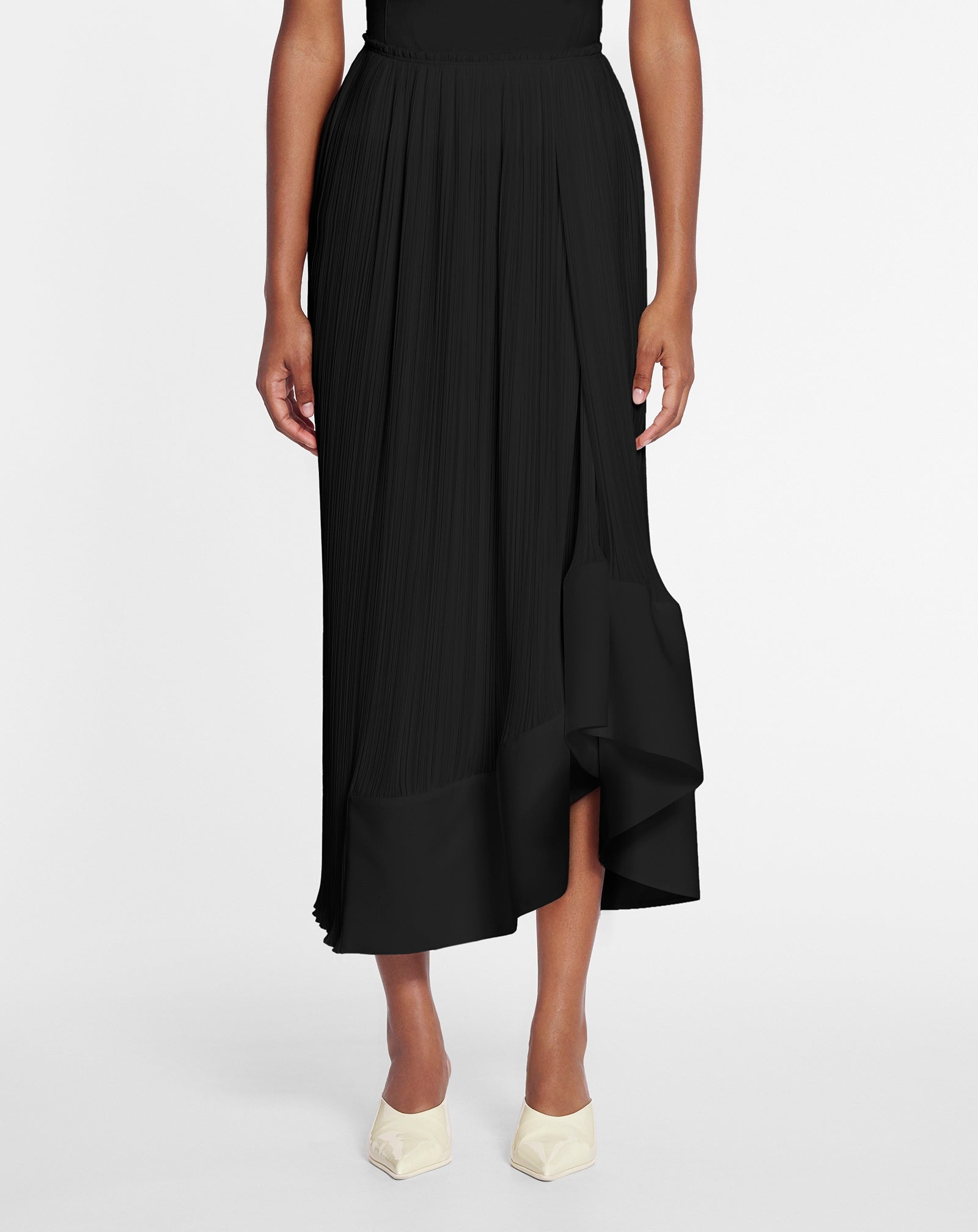 PLEATED MIDI SKIRT - 3