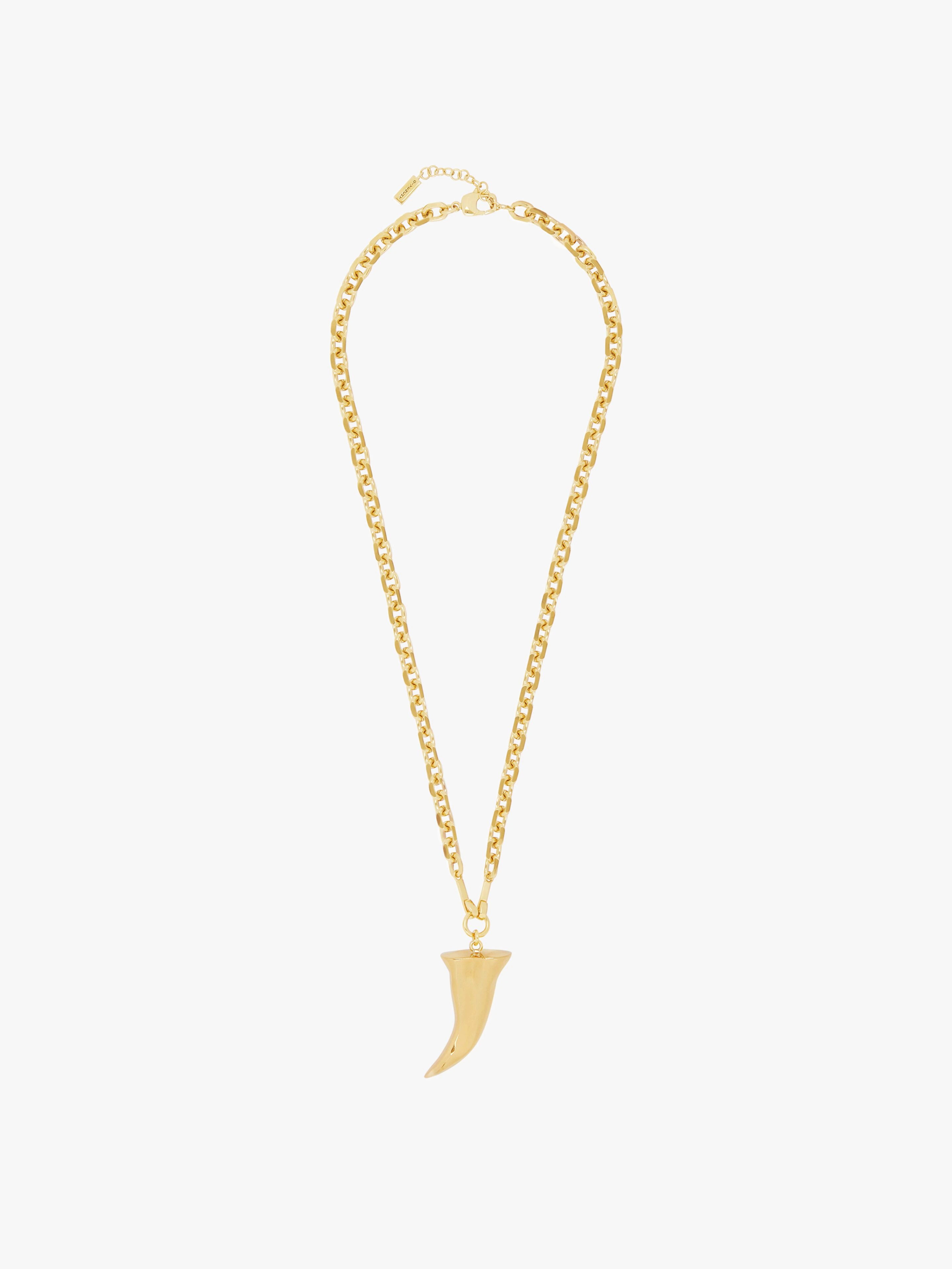 HORN NECKLACE IN METAL - 2