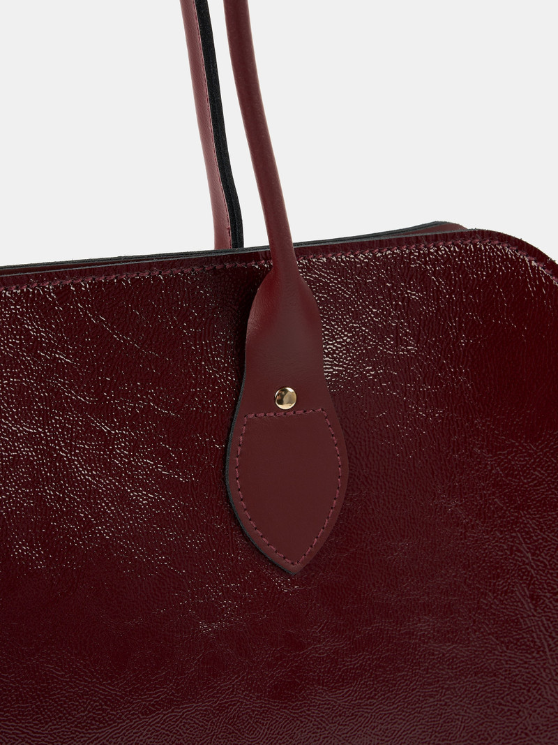 The Work Bag - Oxblood Patent 7