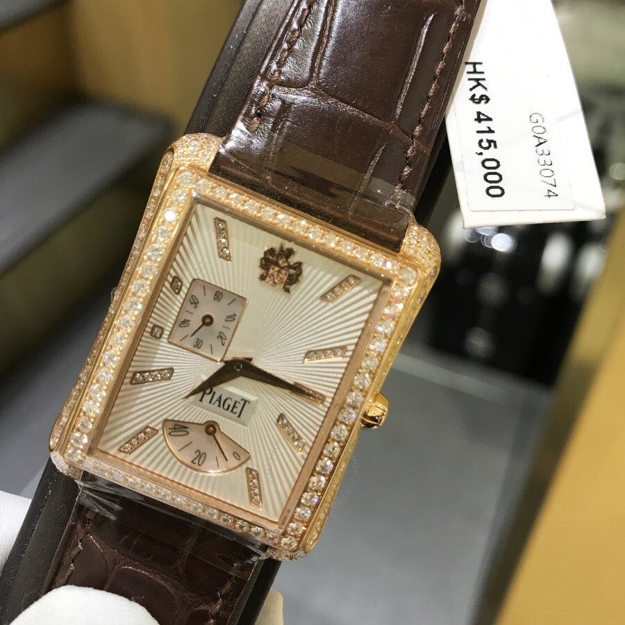 Piaget Emperador Silver Dial 18K Rose Gold Diamond Automatic Men's Watch G0A33074 - 5