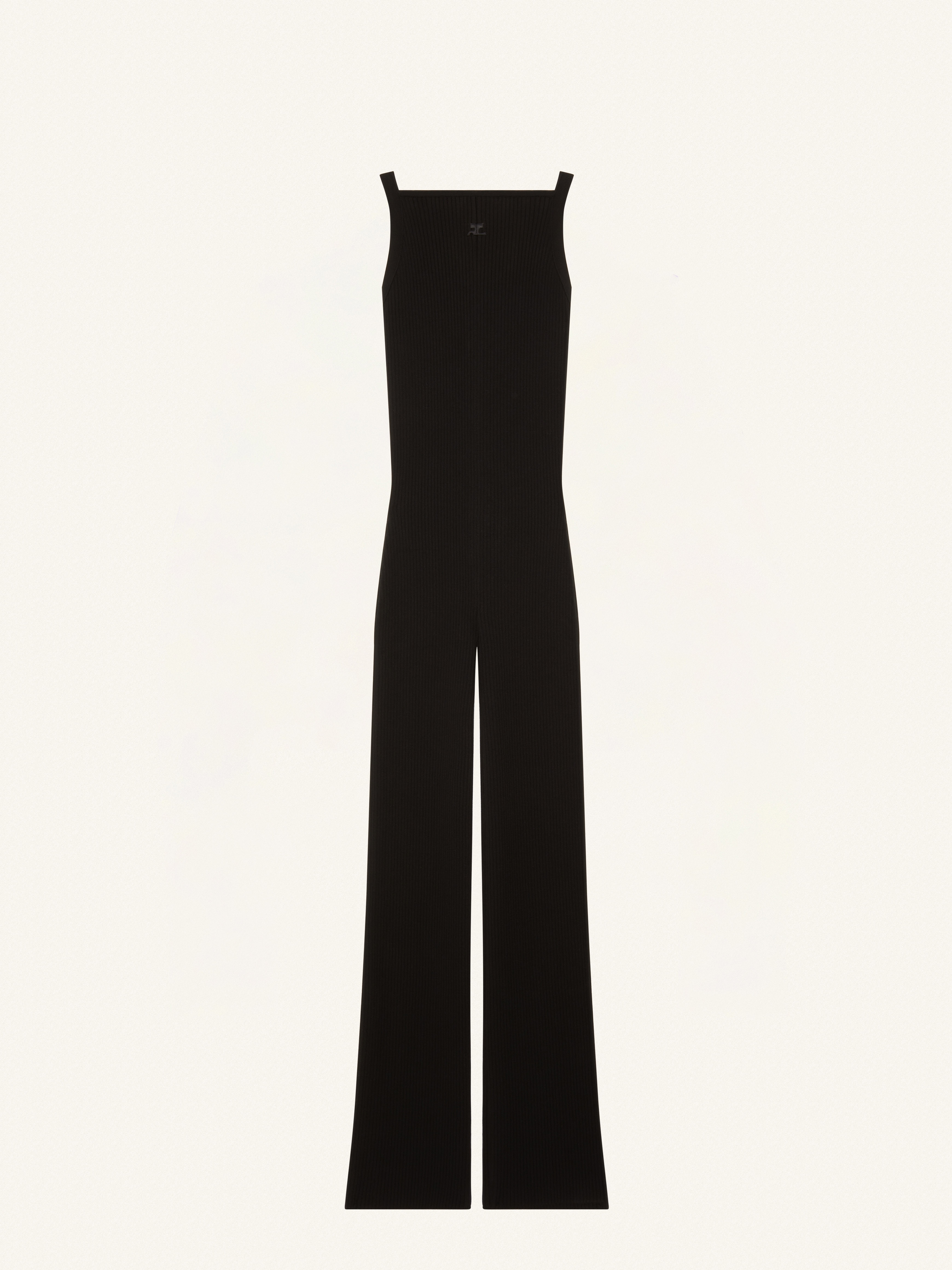 RIB KNIT TANK JUMPSUIT - 1