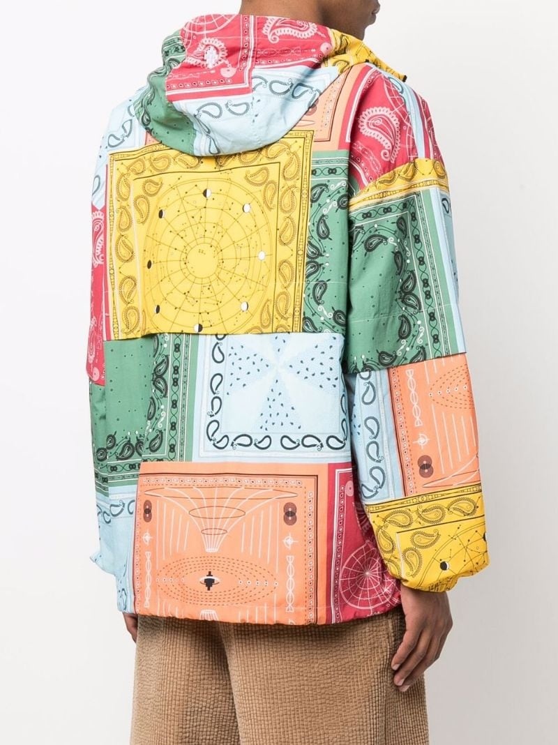 bandana-print lightweight jacket - 7