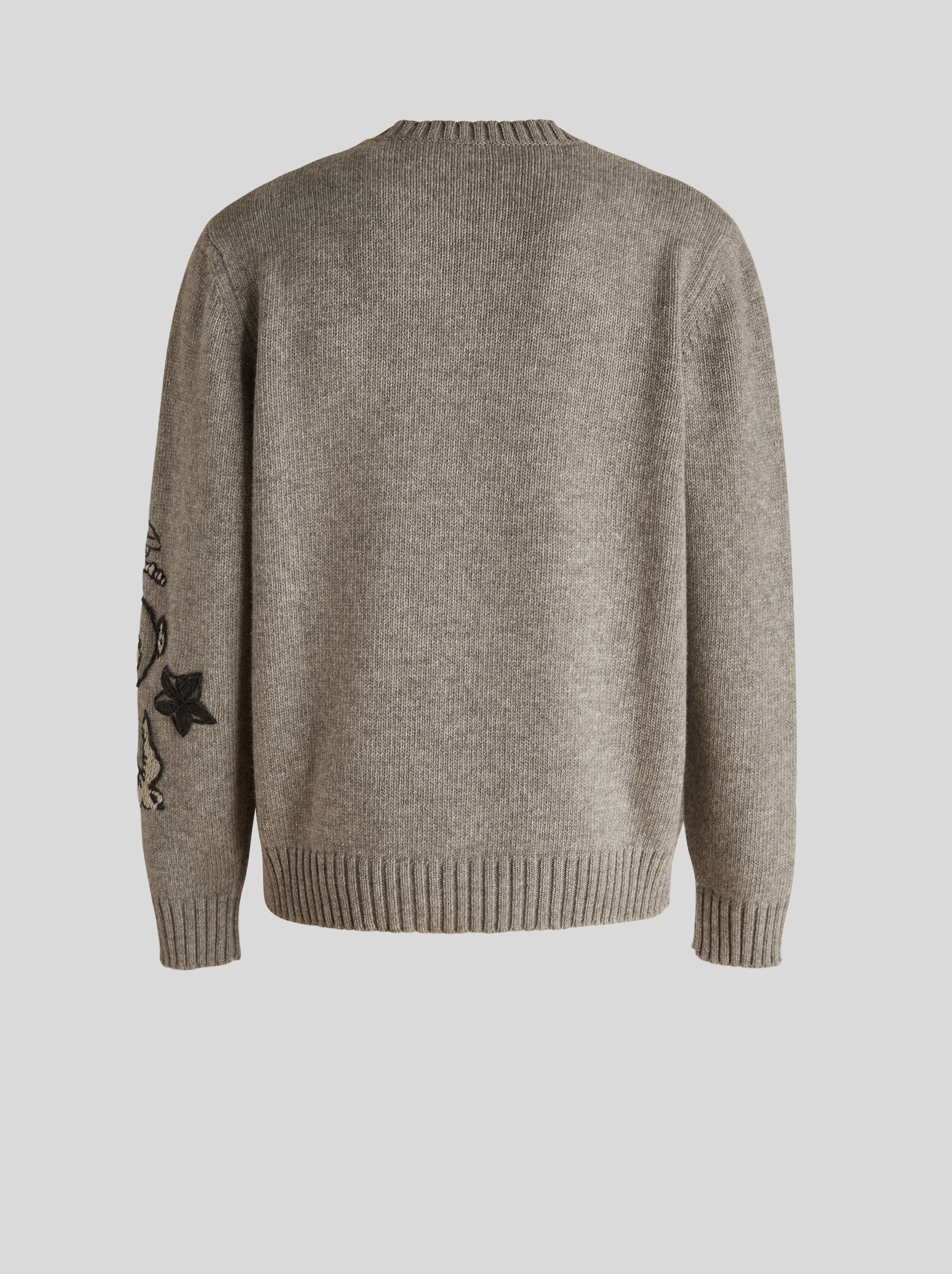VIRGIN WOOL JUMPER WITH OLD SCHOOL TATTOO EMBROIDERY - 5