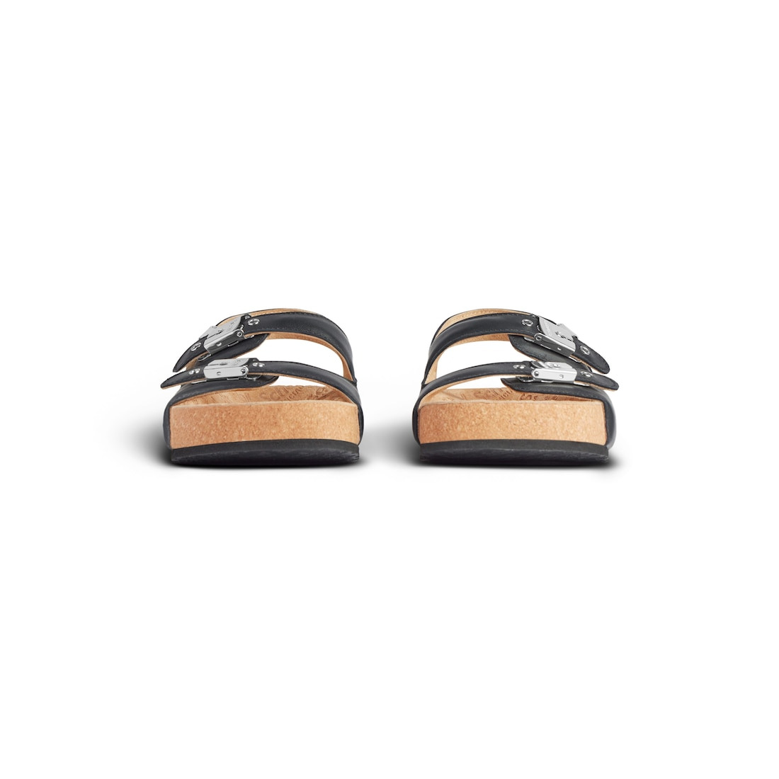 Women's Balenciaga I Scholl Flat Sandal in Black - 3