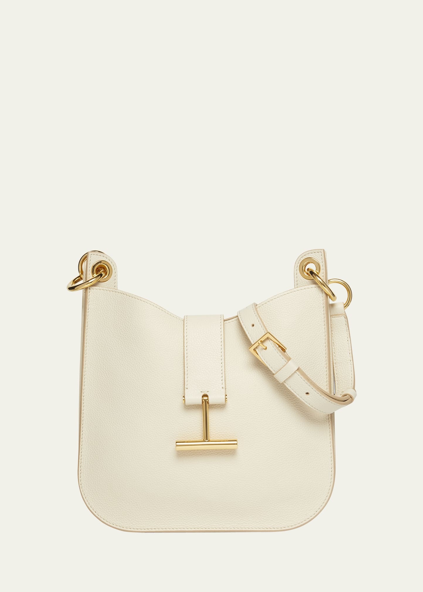 Tara Small Hobo Crossbody in Grained Leather - 1