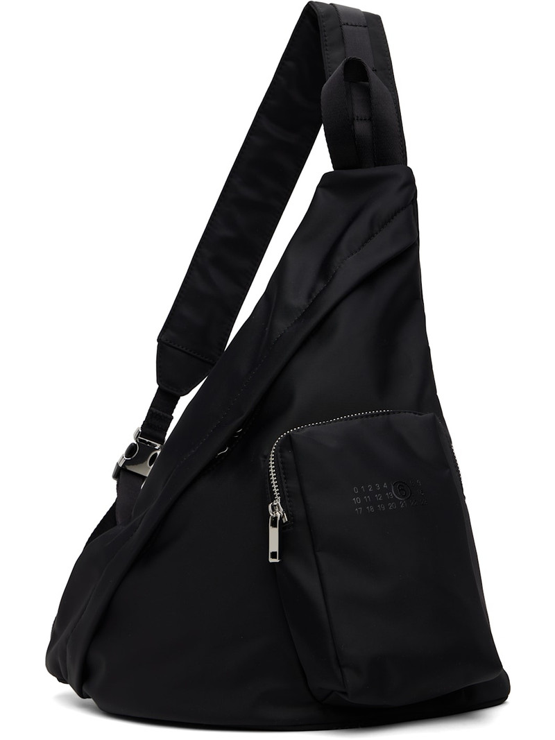 Black Triangle Sling Backpack 1