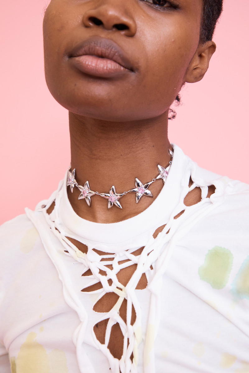 Collina Strada SOFT PINK SUPER STARLINK NECKLACE outlook