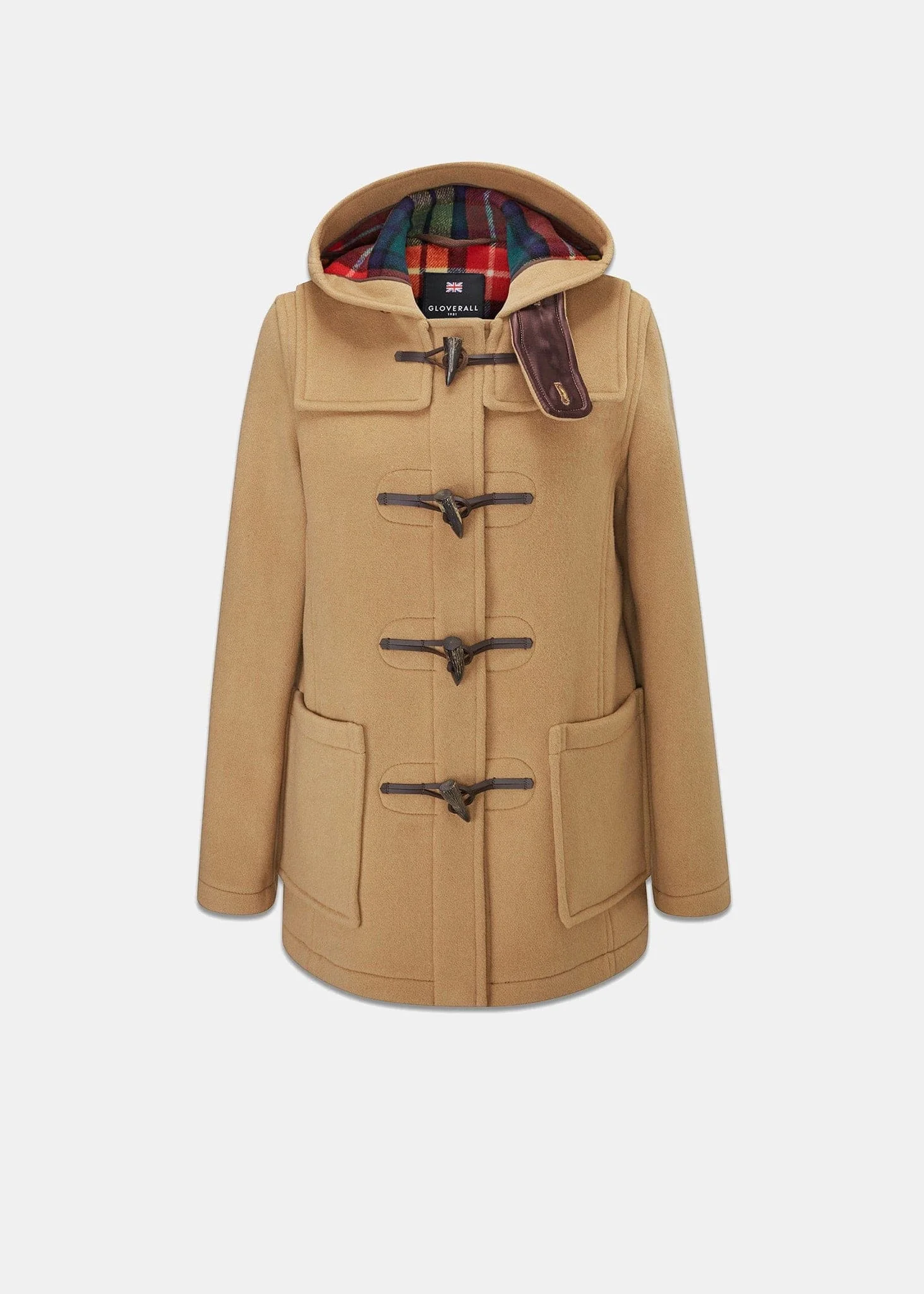 Women's Short Slim Fit Freda Duffle Coat Camel Buchanan - 1