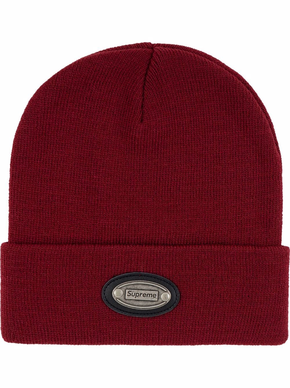 metal plate beanie - 1