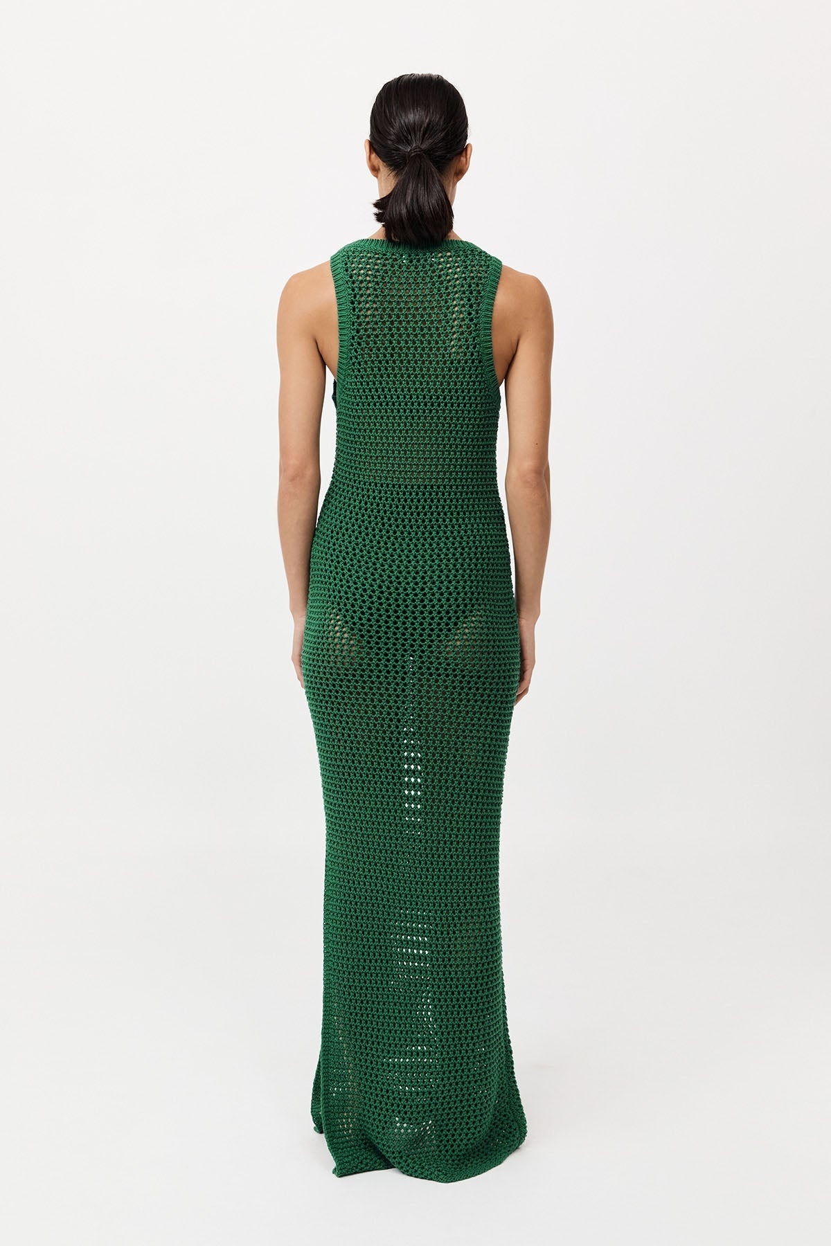 Cotton Crochet Dress - Verde - 5