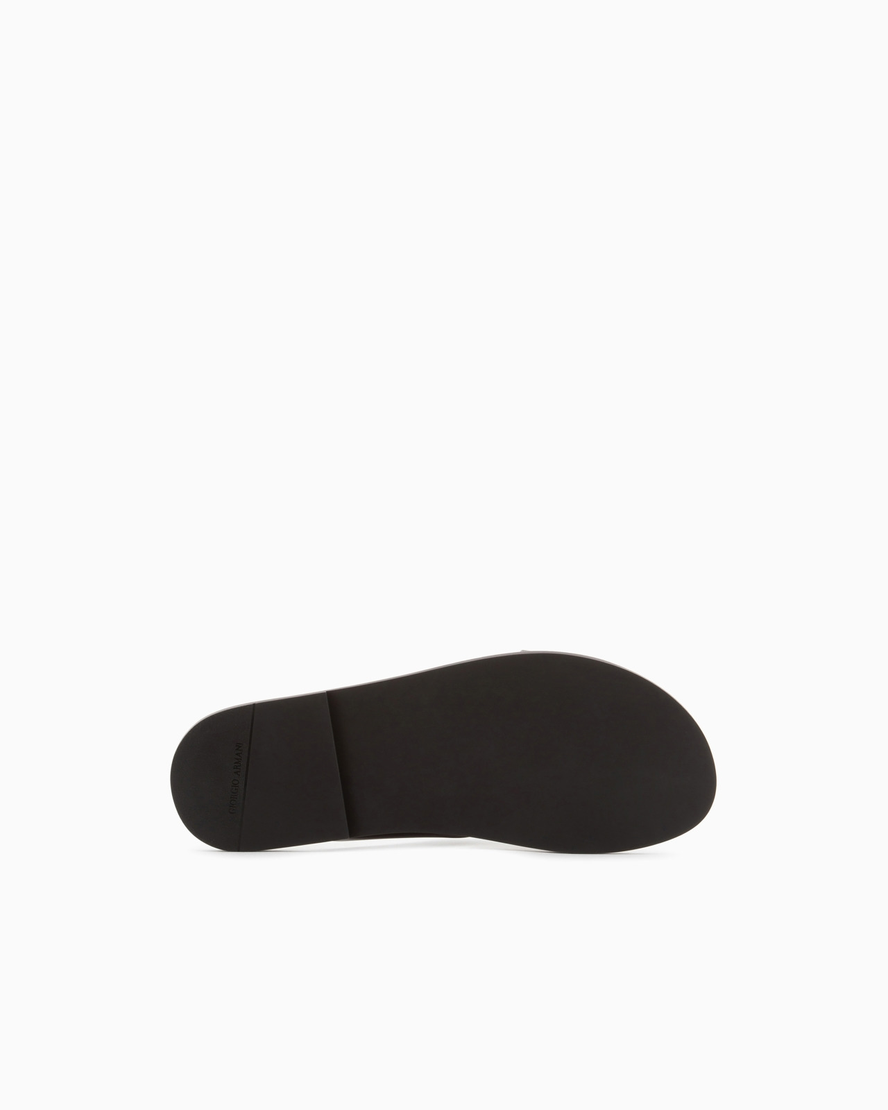Leather cross sandals with two-toned tape - 6