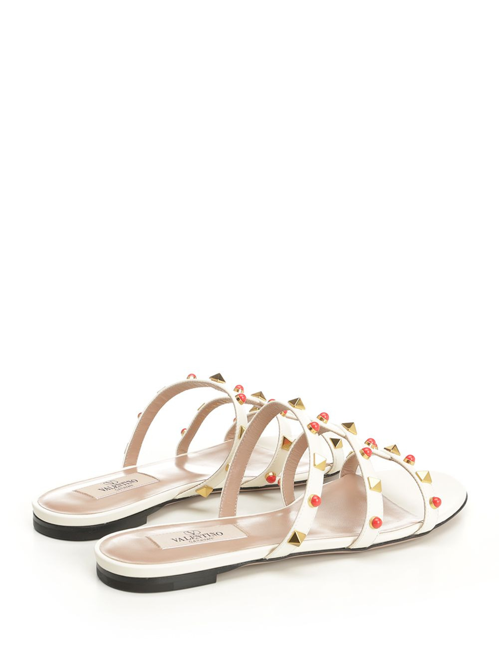 Rockstud Sandals White - 3