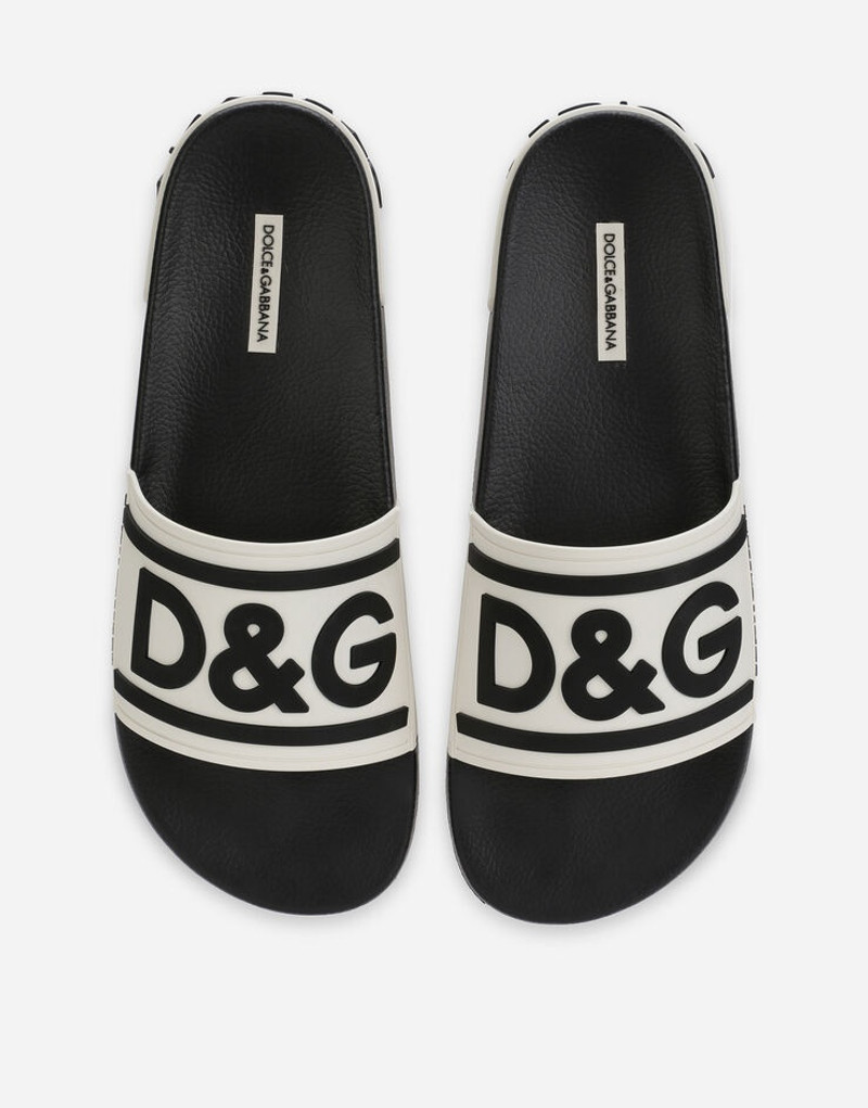 Rubber beachwear sliders with DG logo 4