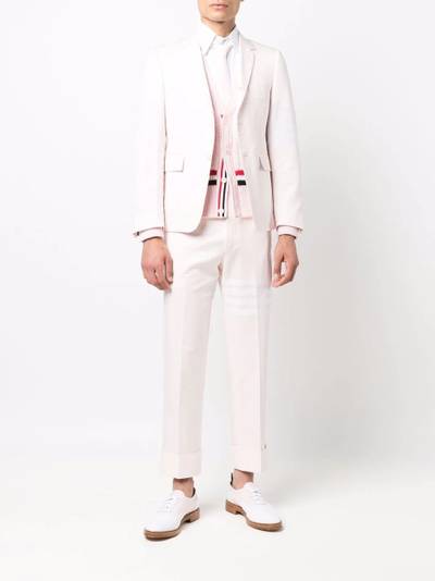 Thom Browne 4-Bar stripe tailored trousers outlook