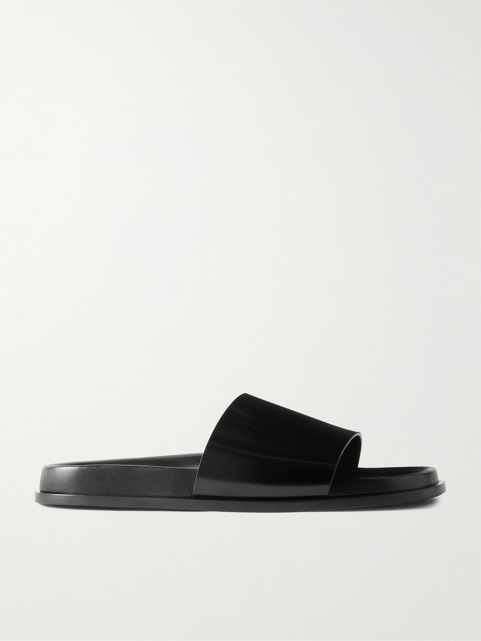 Nichols Leather Slides Black - 1