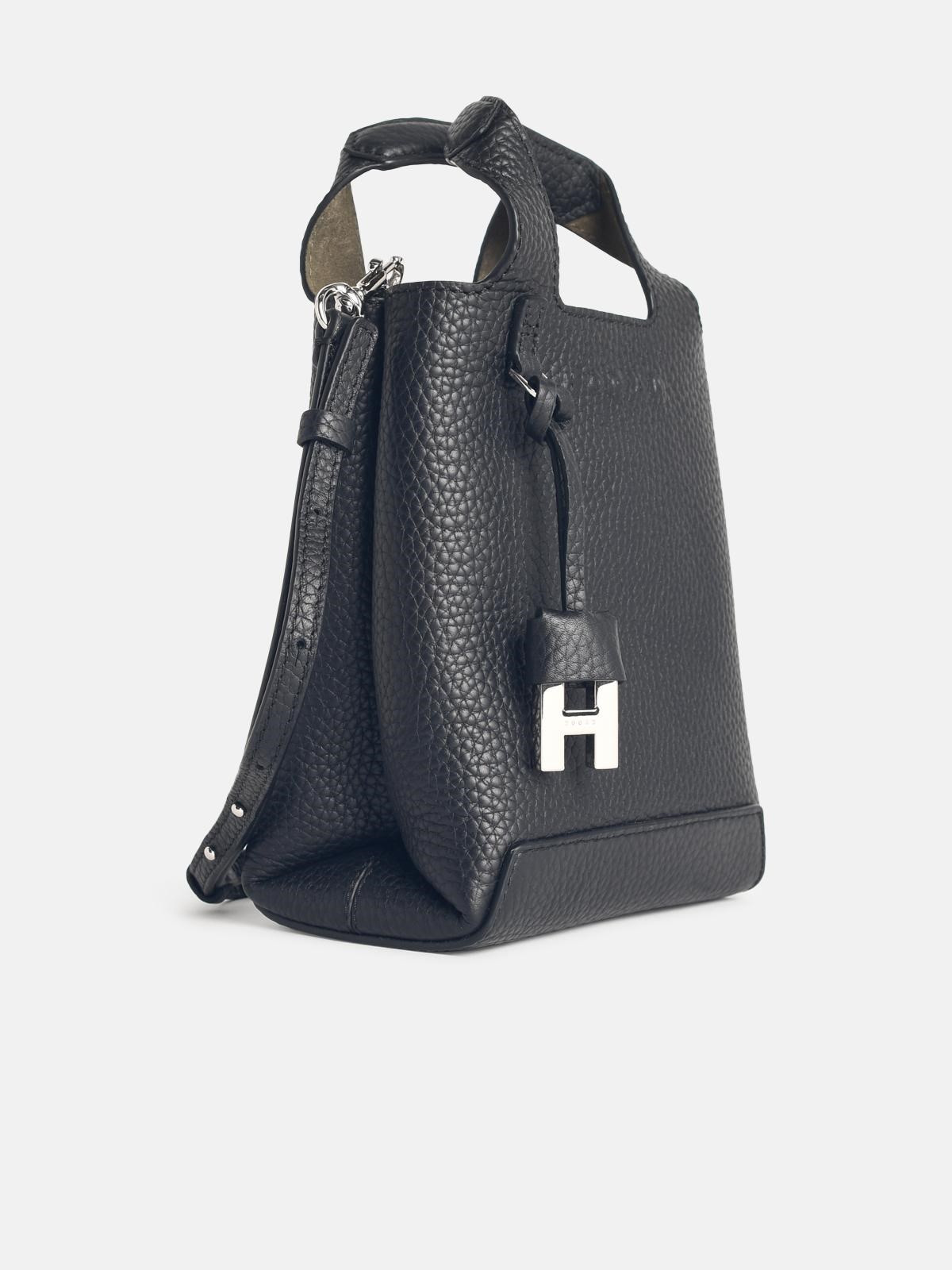 BLACK LEATHER BAG - 2