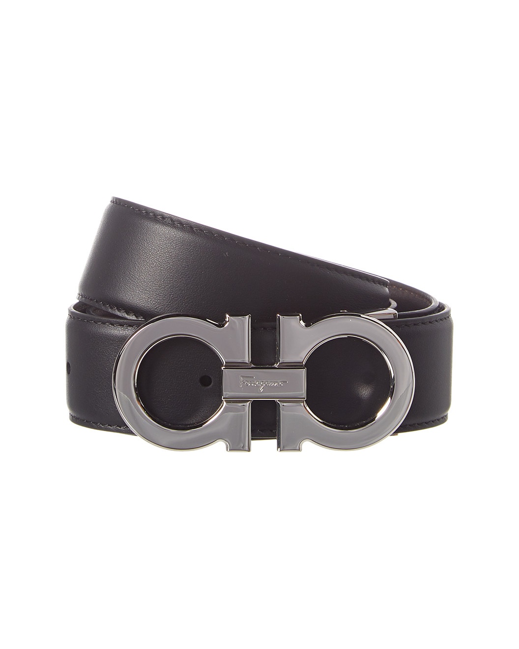 Ferragamo Gancini Reversible & Adjustable Leather Belt - 1