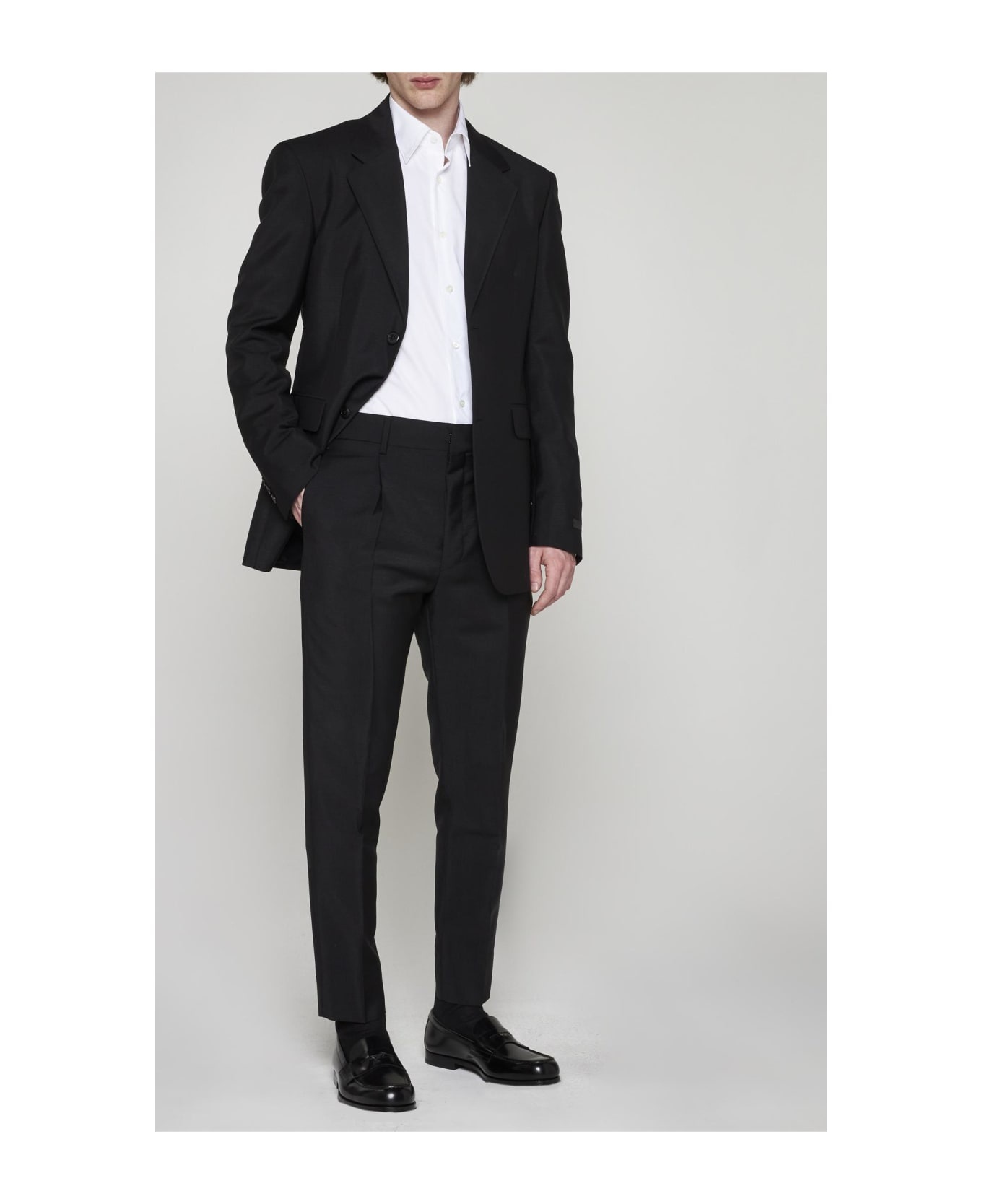 Mohair And Wool Blazer - 3