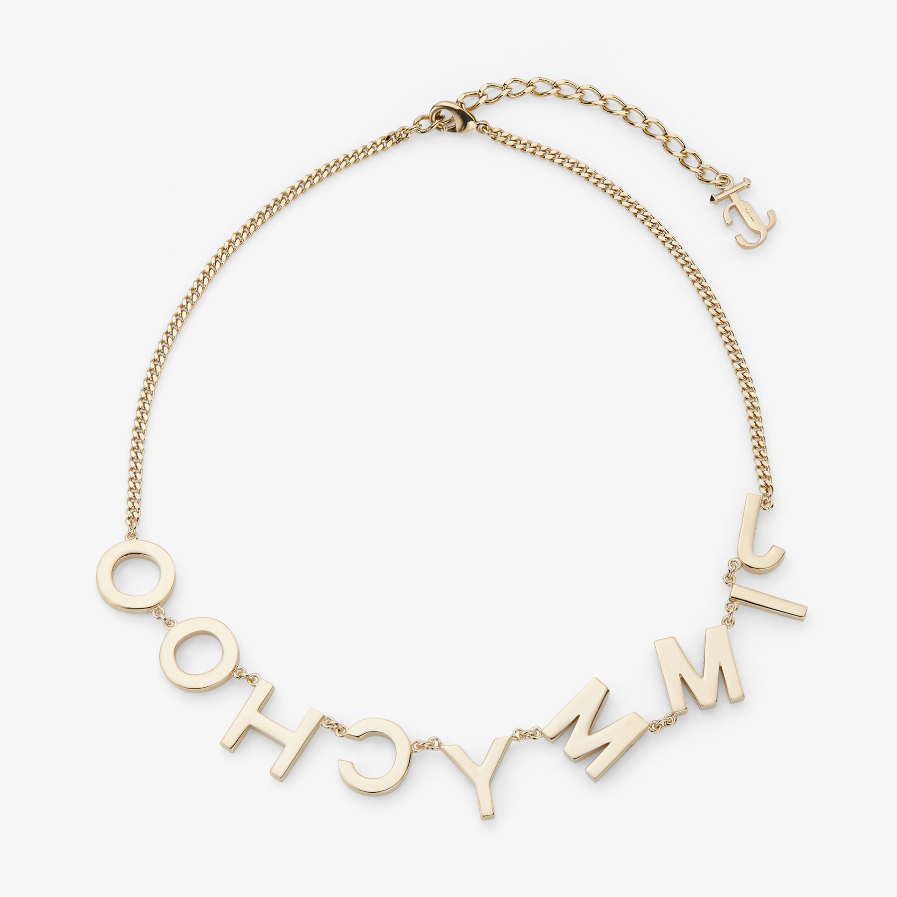 Jimmy Choo Necklace
Gold-Finish Metal Jimmy Choo Chain Necklace with Crystals - 5