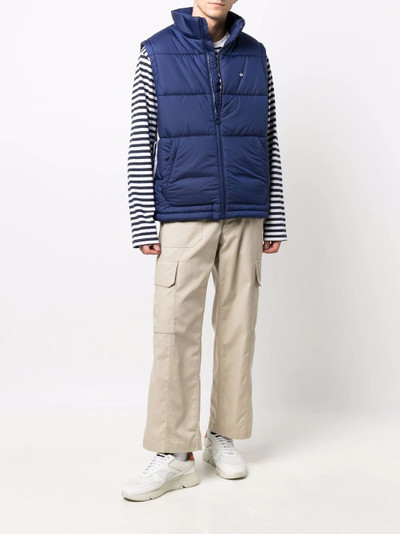 adidas logo-patch padded gilet outlook