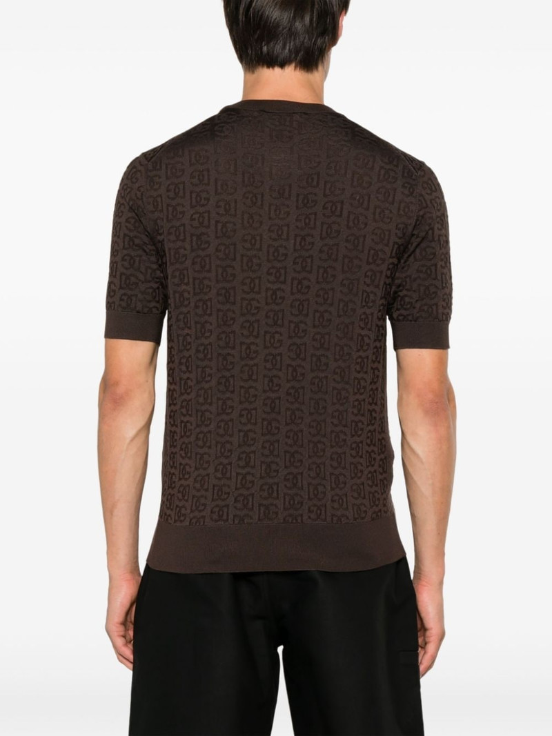 monogram-jacquard T-shirt 4