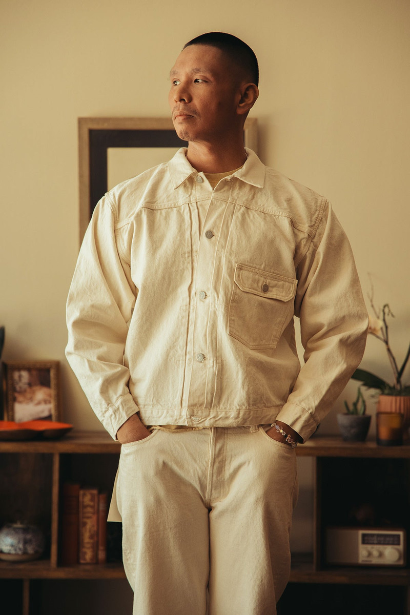 FULLCOUNT 2107EC - Type 1 Denim Jacket - Ecru outlook
