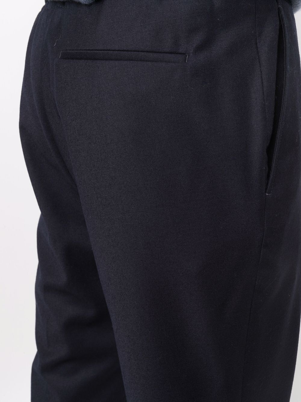 drawstring-waist trousers - 5