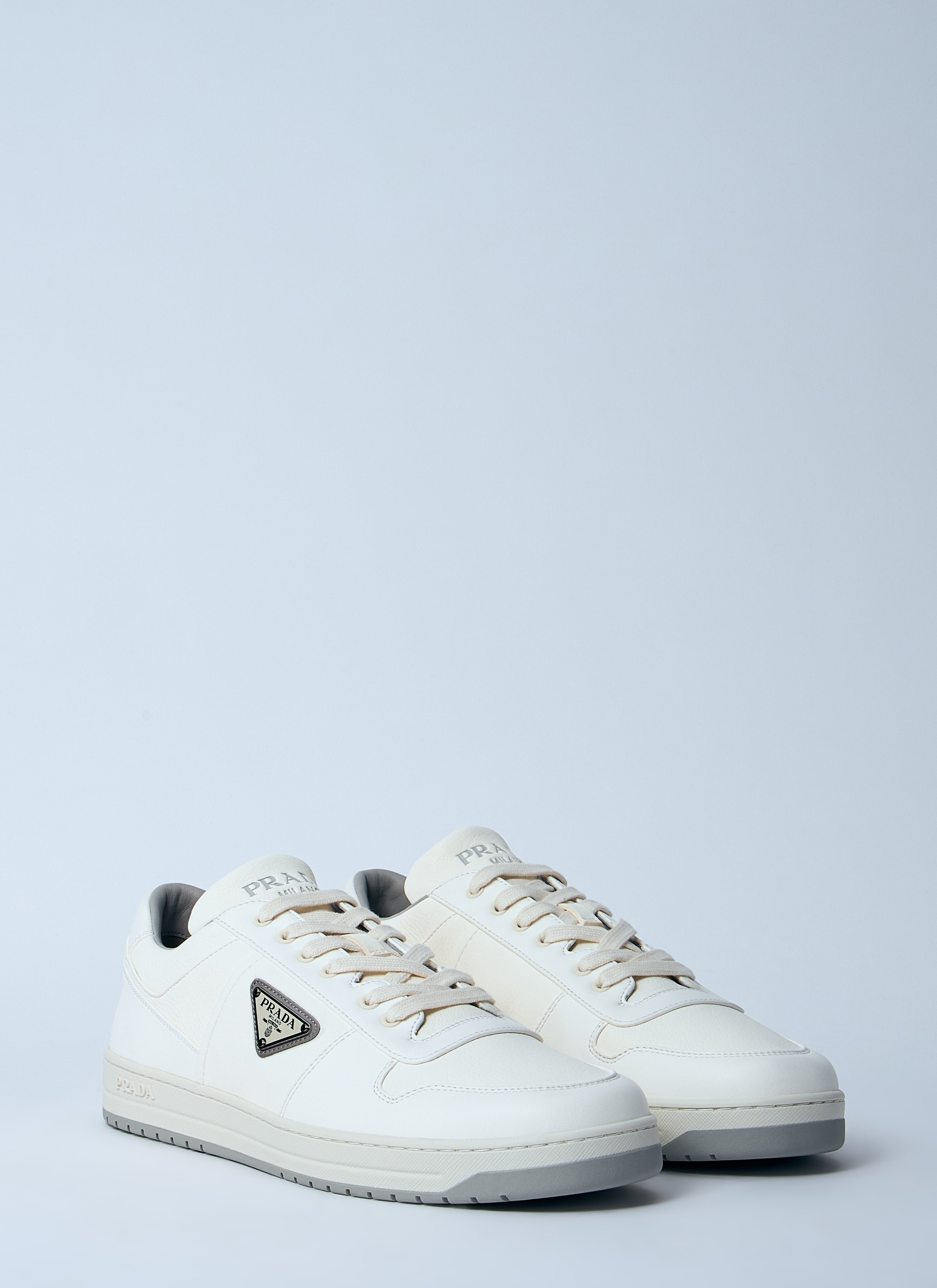 Prada Men Leather Low-Top Sneakers - 2