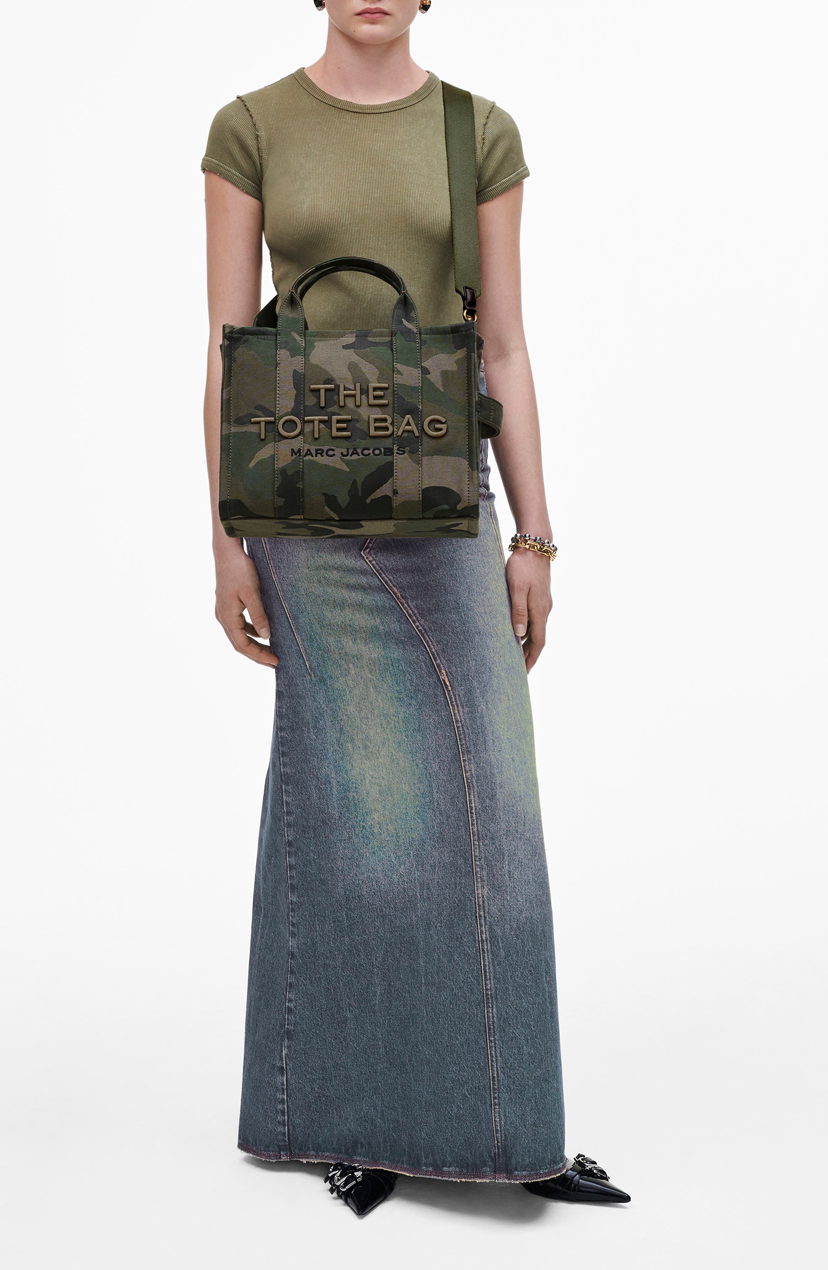 Marc Jacobs The Camo Jacquard Medium Tote Bag in Camo Multi at Nordstrom - 3