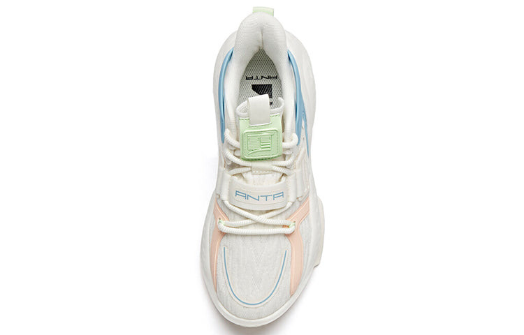 (WMNS) ANTA Life Series Sneakers 'White Blue' 122038081-3 - 3