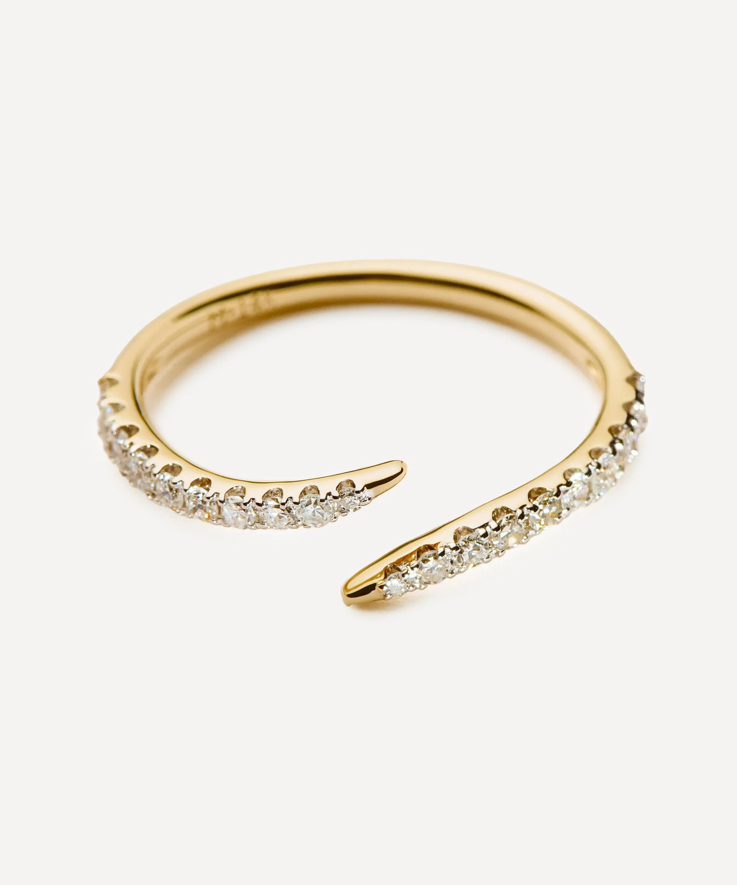 14ct Gold Fine Open Claw Ring - 1