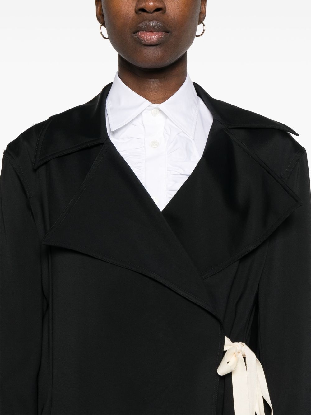 satin trench coat - 5