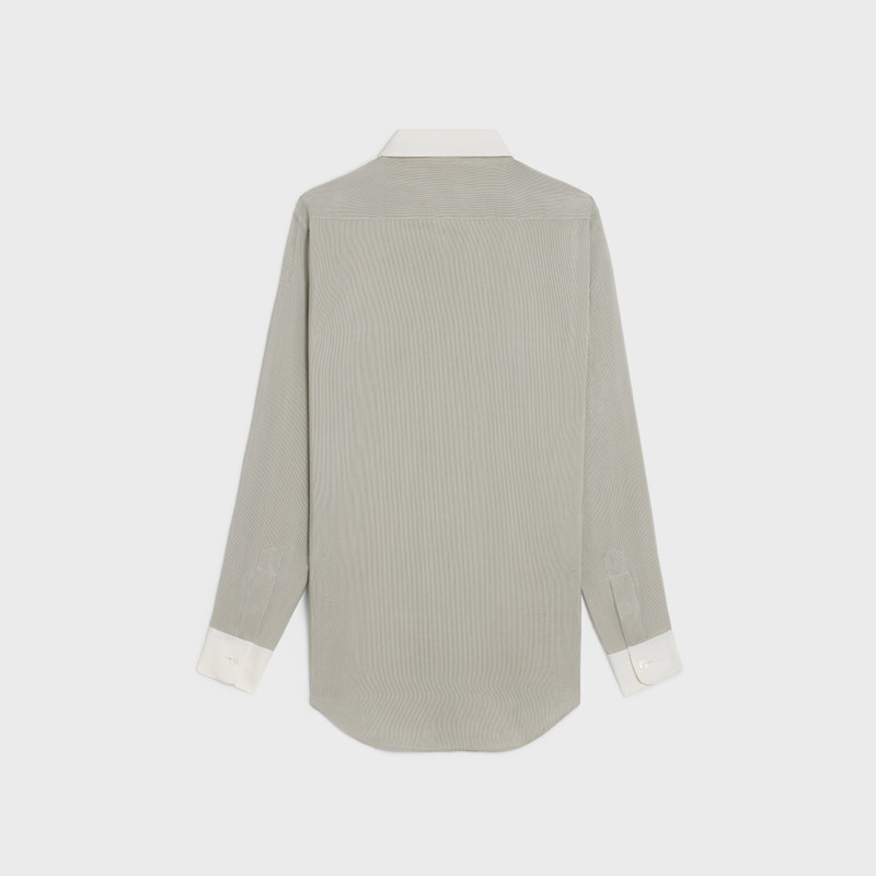 CELINE romy shirt in striped silk outlook