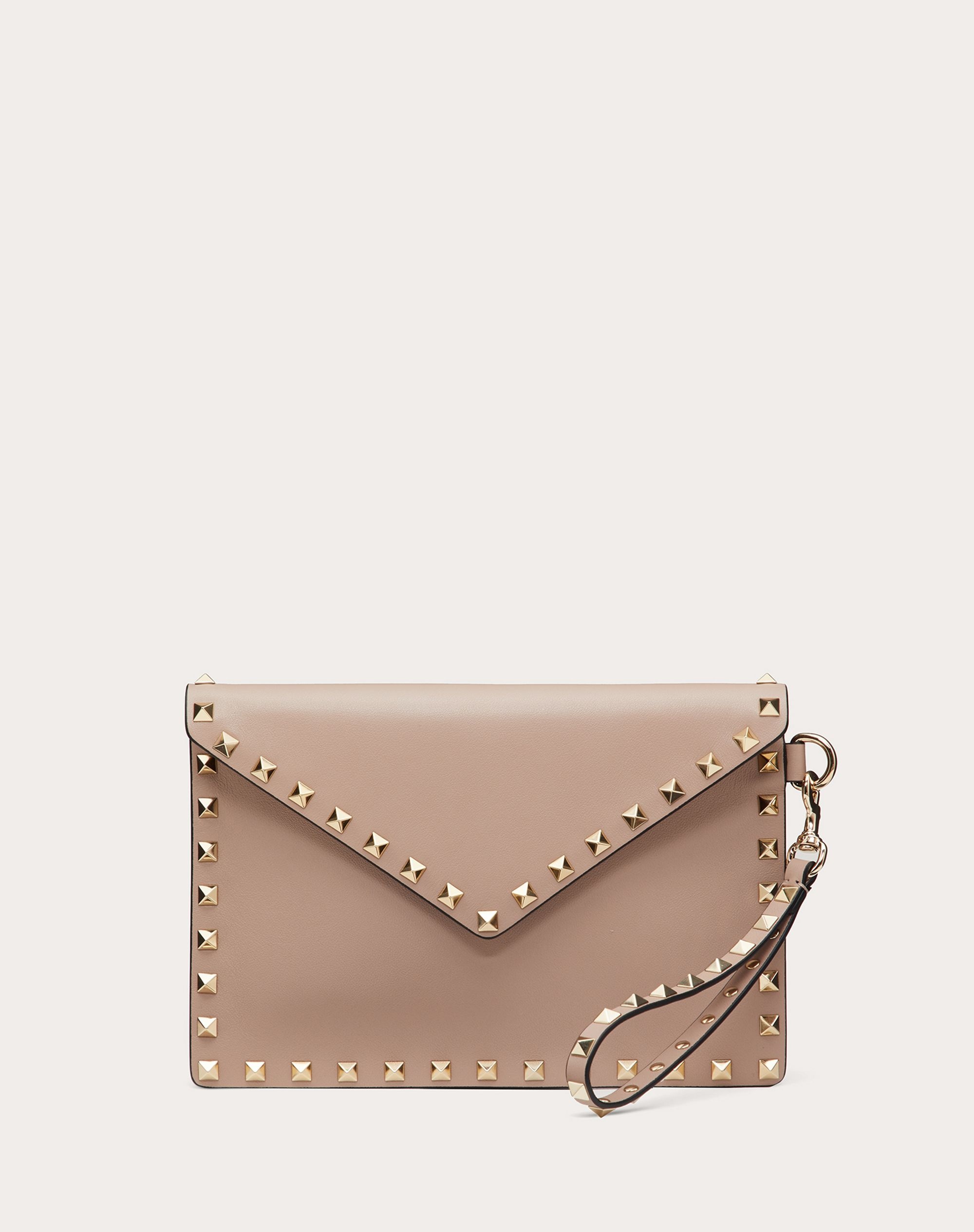 Rockstud Calfskin Pouch - 1