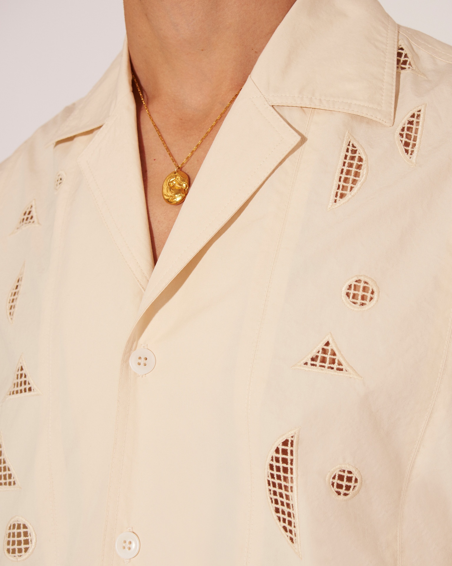 NAZ - Embroidered poplin shirt - 5