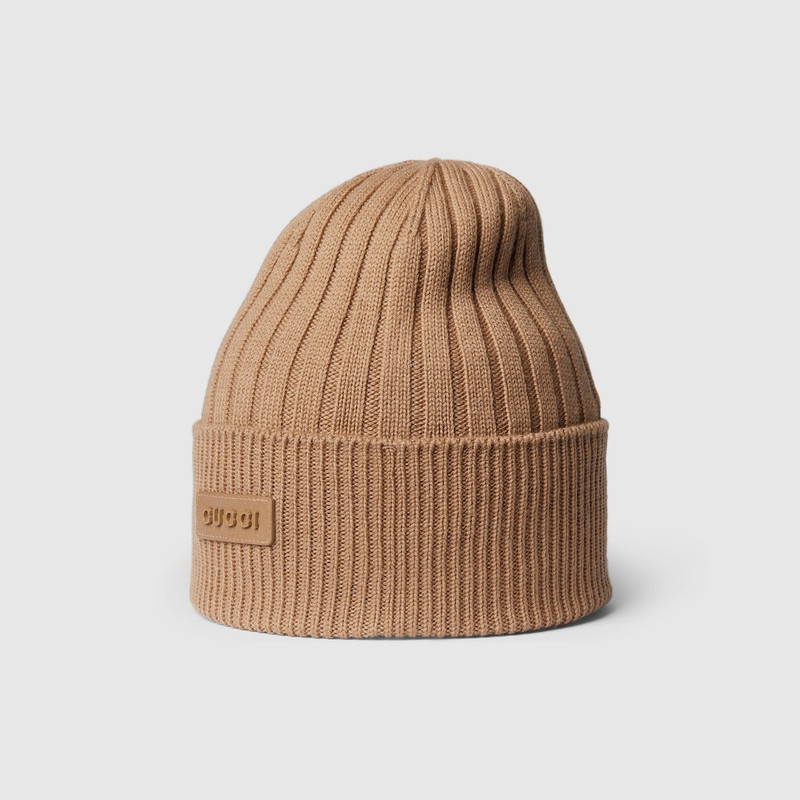 GUCCI Rib knit wool hat outlook