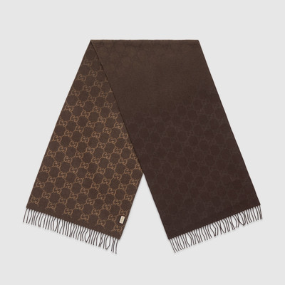 GUCCI GG cashmere scarf outlook