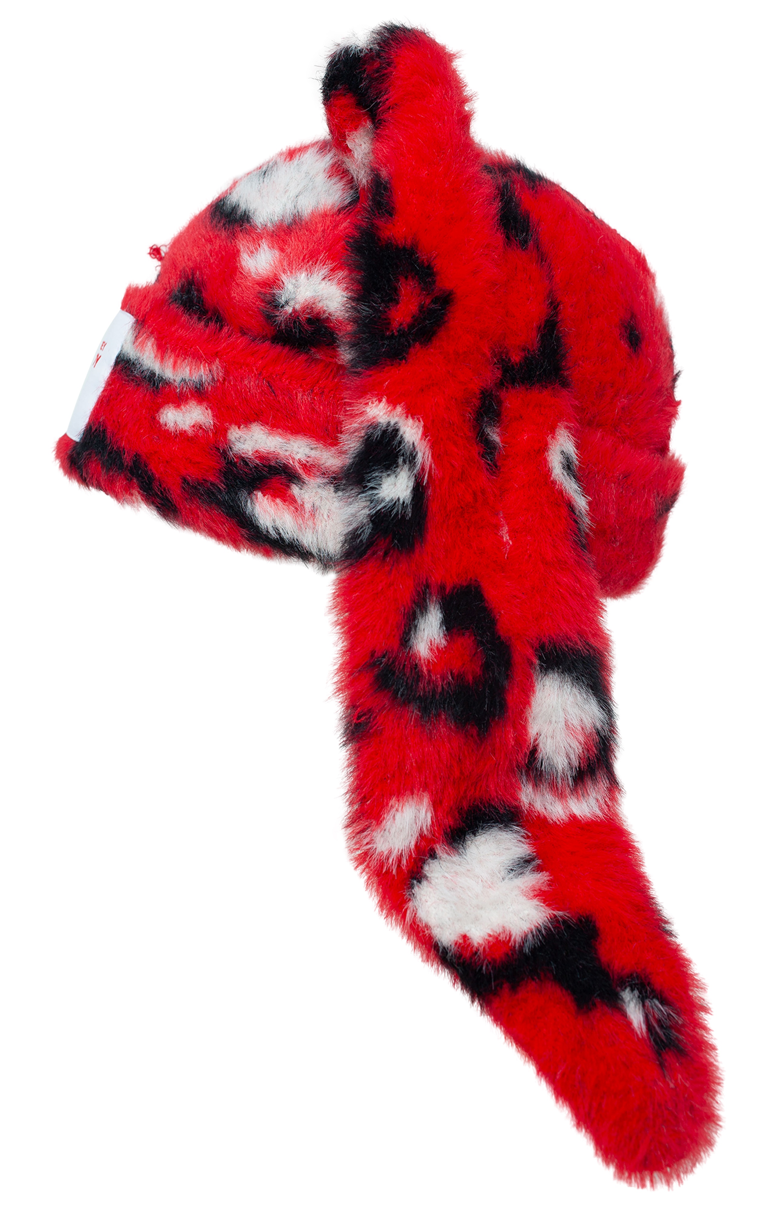 RED BEANIE WITH EARS - 2