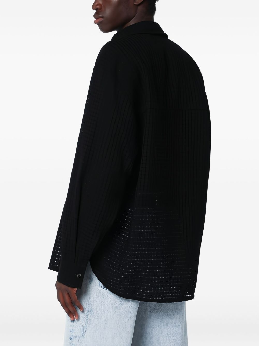 Wes Shirt perforated long-sleeve shirt - 3