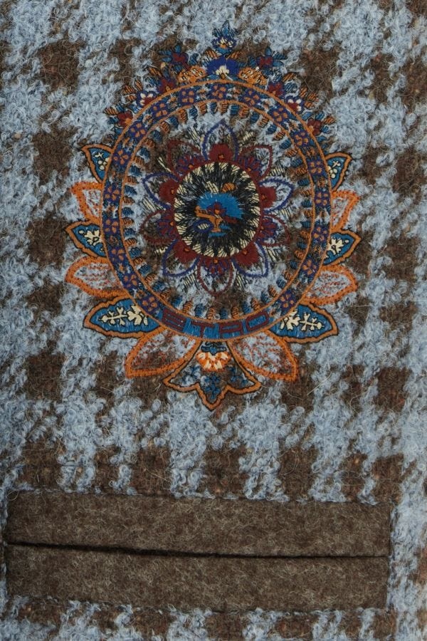 【関税&送料込】Etro Embroidered Wool Blend Vest Etro Embroidered wool-blend felt vest (€2.835) ❤ liked on