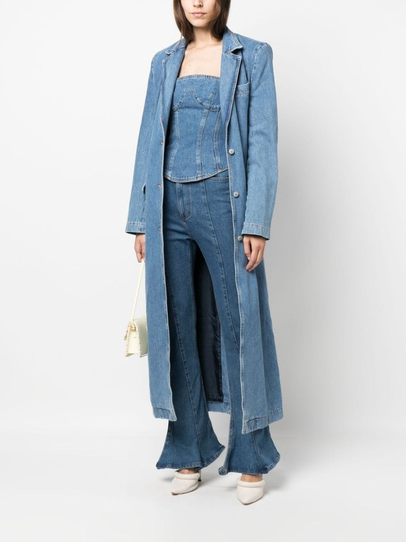 MAGDA BUTRYM single-breasted denim coat outlook