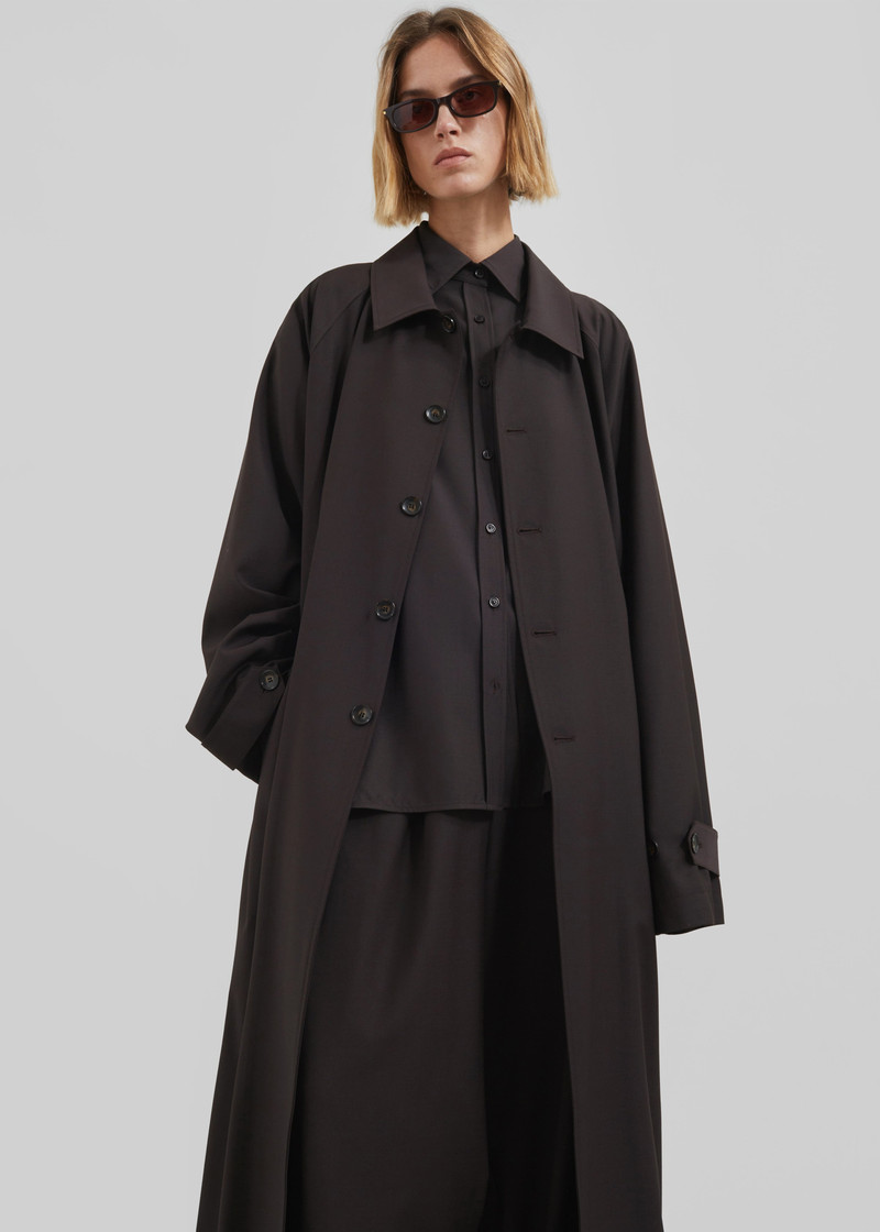 Shay Trench Coat - Brown 4